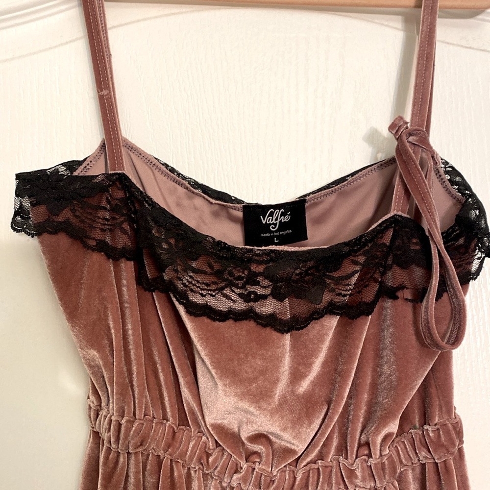 Valfré Velvet Mini Dress with Matching Velvet Choker - Picture 2 of 3